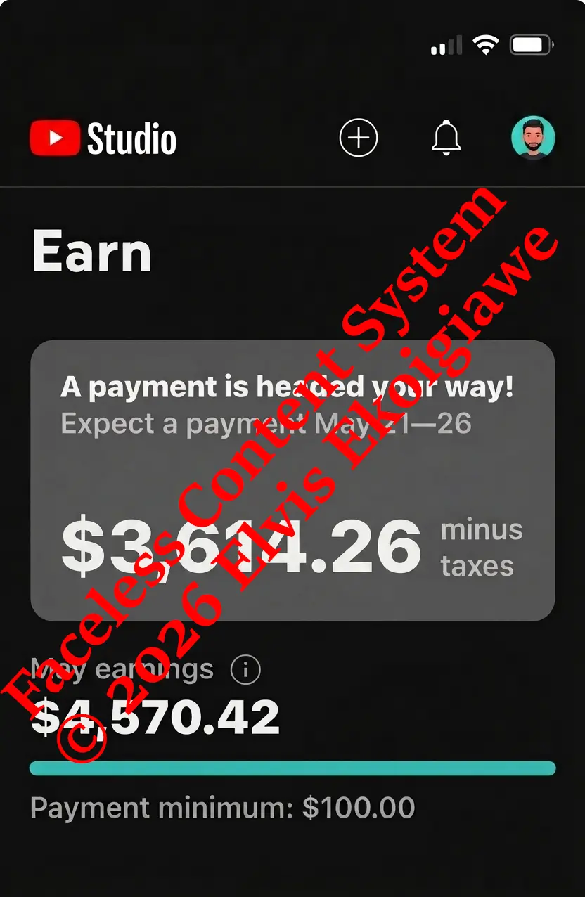 YouTube earnings for May